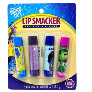 Lip Smacker DISNEY PIXAR INSIDE OUT 4 Piece Lip Collection Best Flavor Forever